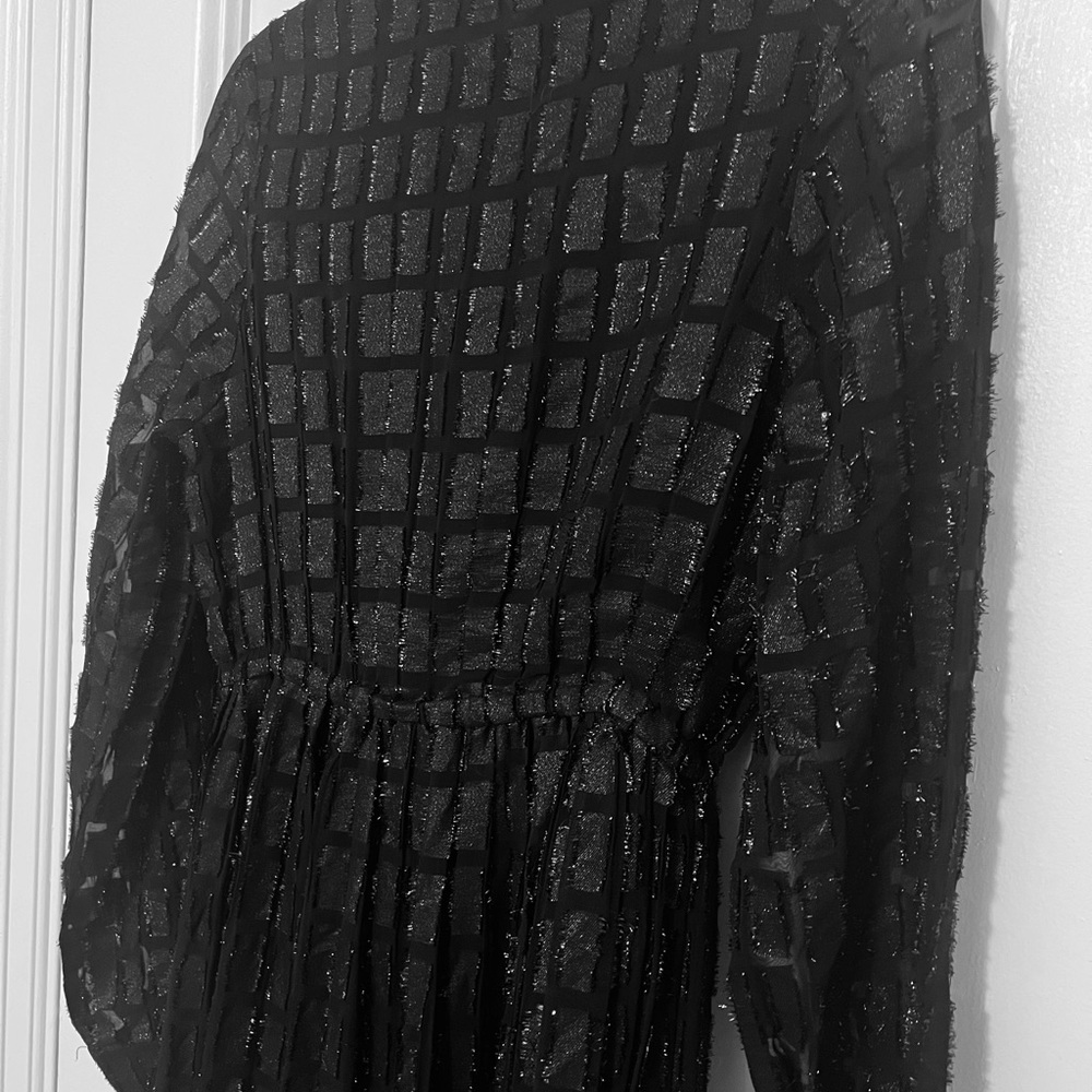 Dodo Bar Or Black and Silver Textured Maxi Dress - Picture 13 of 16